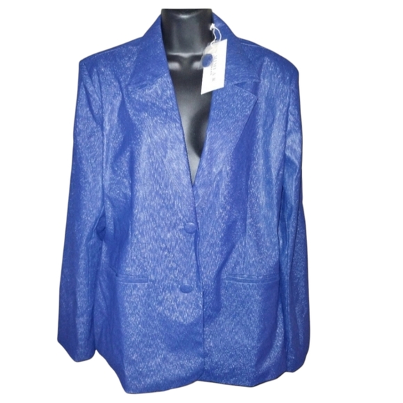 NA-KD Jackets & Blazers - NAKD Mimi A.R fitted blazer navy blue size 44 NWT